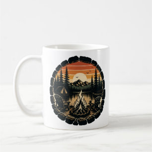 Lagerfeuerring Vintage Kaffeetasse