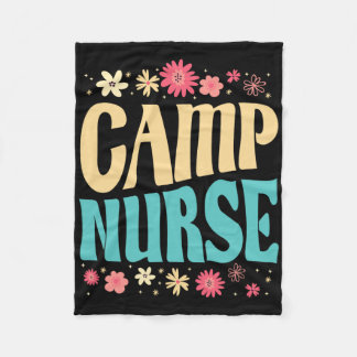 Lagerkrankenschwester Blumenoutfit Sommer Camping Fleecedecke