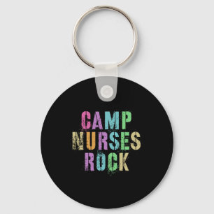 Lagerkrankenschwestern rocken lustige Camping-Medi Schlüsselanhänger