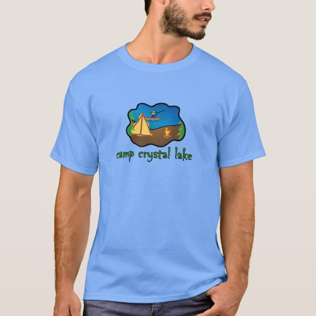 Lagerkristallsee-Fernfahrerrastplatzferient-stück T-Shirt (Vorderseite)