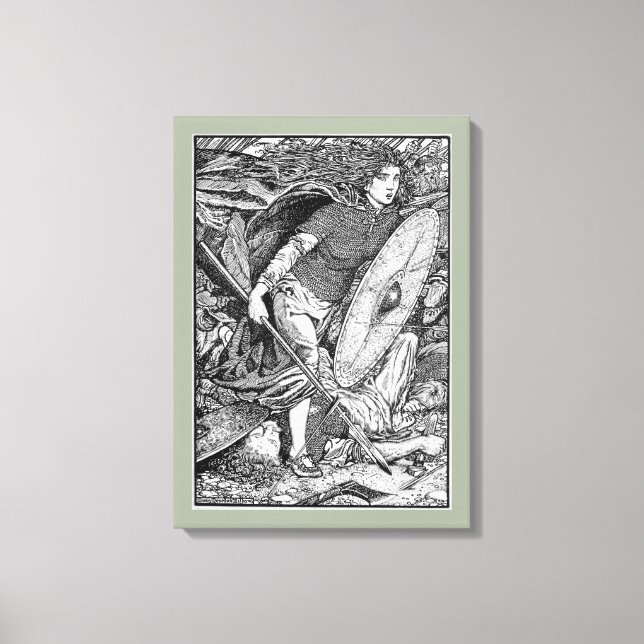 Lagertha Shield Maiden Leinwanddruck (Vorderseite)