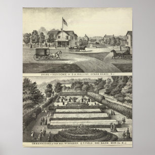 Lagerung und Wohnsitz von DA Walling Poster