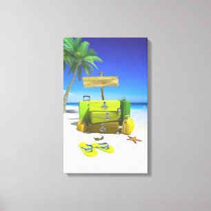 Laggage Set ausgedehnter Leinwand-Druck Leinwanddruck