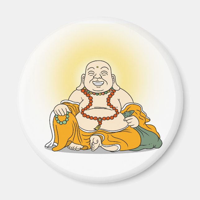 Laghing-Maitreya-Buddha-Magnet Magnet (Vorne)