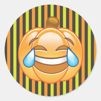 Laghing Pumpkin Emoji Sticker