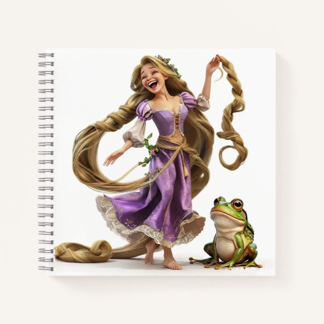 Laghing Rapunzel Notizbuch (Vorderseite)