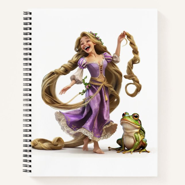 Laghing Rapunzel Notizbuch (Vorderseite)