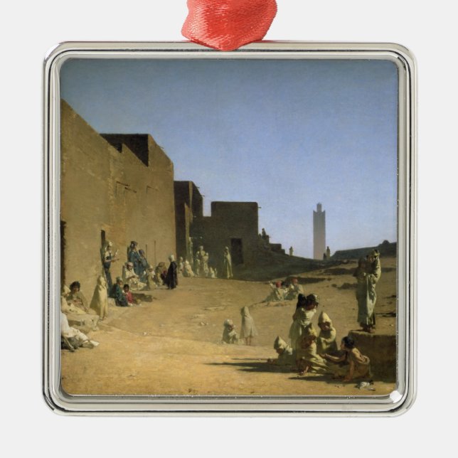Laghouat im algerischen Sahara, 1879 Ornament Aus Metall (Vorne)