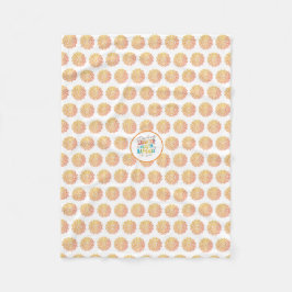 Laghter Wealth Happy Fleece Blanket