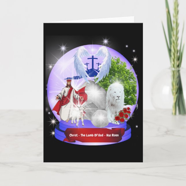 L'Agneau Jésus-Christ De Dieu A Augmenté La Carte  (Devant)