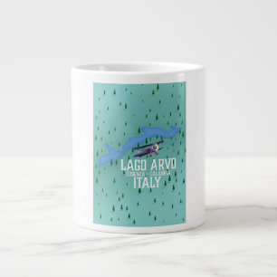 Lago Arvo Italien Reisekarte Jumbo-Tasse