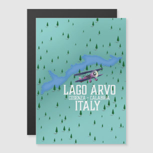 Lago arvo Reiseplan Italien Magnetkarte