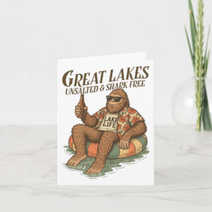 Lago Bigfoot Trinken Große Seen Ungesalzen Sh Karte