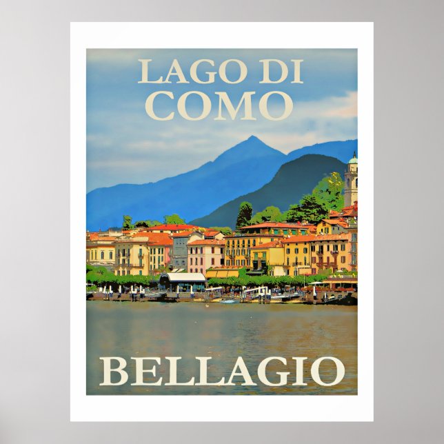 Lago di Como, Bellagio, Italy Poster (Vorne)
