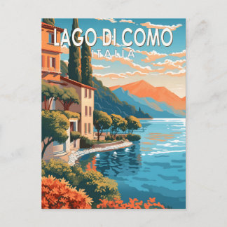 Lago di Como Italia Reisen Vintag Postkarte