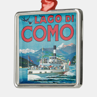 Lago di Como Silbernes Ornament