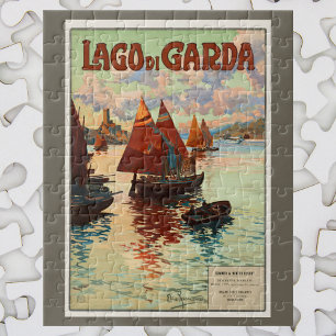 Lago di Garda, Gardasee, Italien Vintage Travel, L