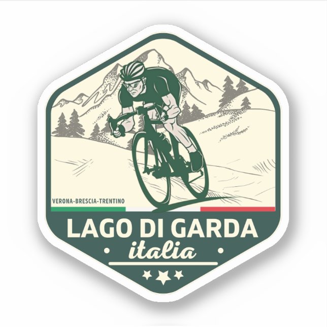 Lago di garda - Seen Garda Nationalparkprojekt des Aufkleber (Vorderseite)