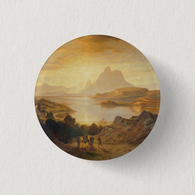 Lago di Lugano - Albert Zimmermann Button (Vorderseite)
