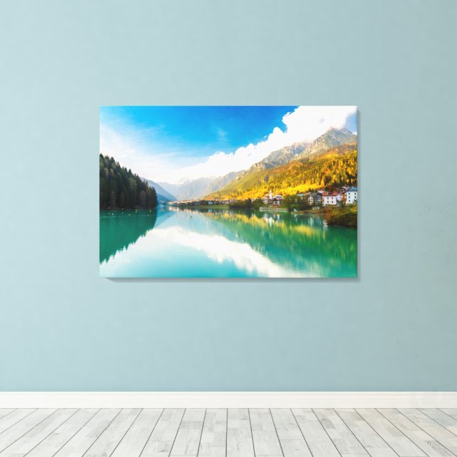 Lago di Santa Caterina Leinwanddruck (Insitu (Holzboden))