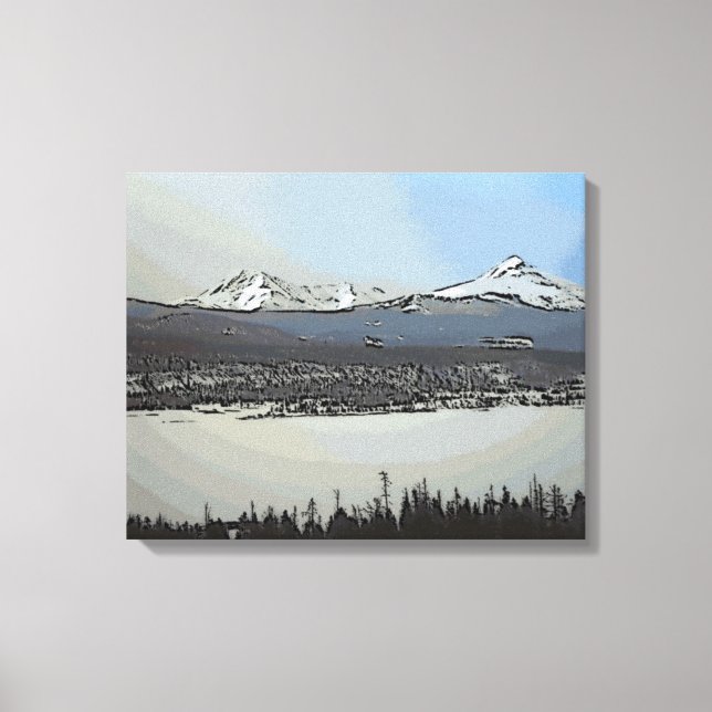 Lago Dillon Colorado landschaftliche Leinwand (Vorderseite)