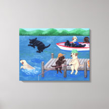 Lago Fun Labradors Painting