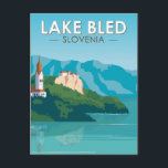 Lago Maggiore - Slowenien Reisen Retro Reisen Vint Postkarte<br><div class="desc">Lake Bled Vektorgrafik Design. Der Bled-See ist ein See in den Julischen Alpen der Oberkarninolen Region im Nordwesten Sloweniens,  wo er an die Stadt Bled angrenzt.</div>