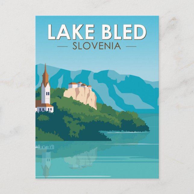 Lago Maggiore - Slowenien Reisen Retro Reisen Vint Postkarte (Vorderseite)