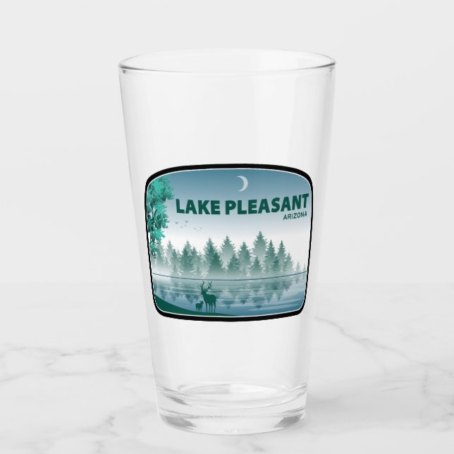 Lago Pleasant Arizona Deer Glas (Vorderseite)