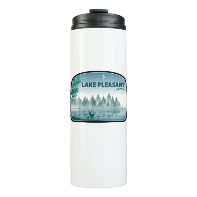 Lago Pleasant Arizona Deer Thermosbecher (Vorderseite)