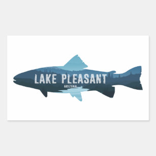 Lago Pleasant Arizona Fisch Rechteckiger Aufkleber