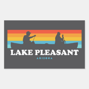 Lago Pleasant Arizona Kanu Rechteckiger Aufkleber