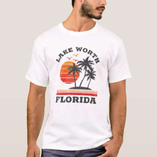 Lago Worth Florida Retro Souvenir Geschenk T-Shirt