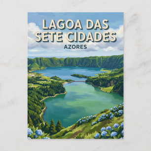 Lagoa das Sete Cidades Portugal Postkarte