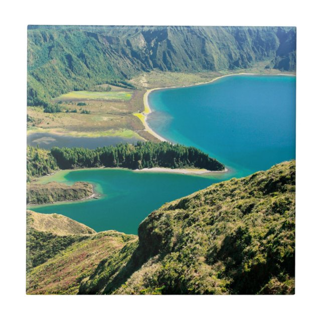 Lagoa do Fogo, Azoren Fliese (Vorderseite)