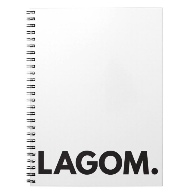 LAGOM. Carnet (Devant)