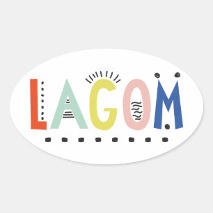 Lagom Colors Oval Sticker