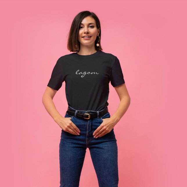 Lagom - juste assez - T-Shirt pour femmes (Créateur téléchargé)