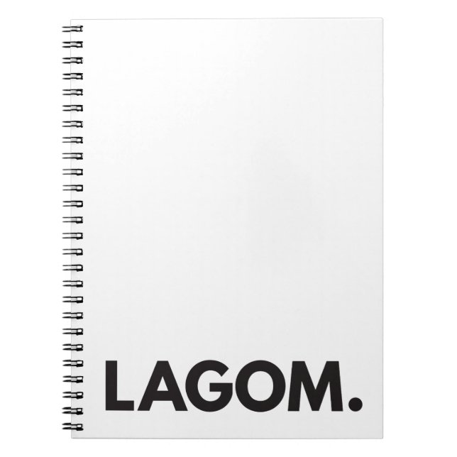 LAGOM. Notizbuch Notizblock (Vorderseite)