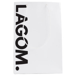 LAGOM. Schwarz und Weiß Mittlere Geschenktüte
