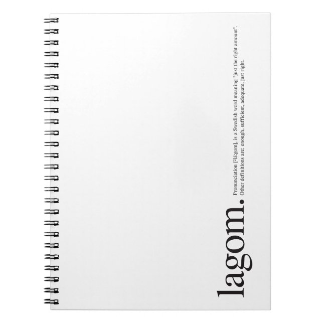 Lagom Wiki-Notebook Notizblock (Vorderseite)