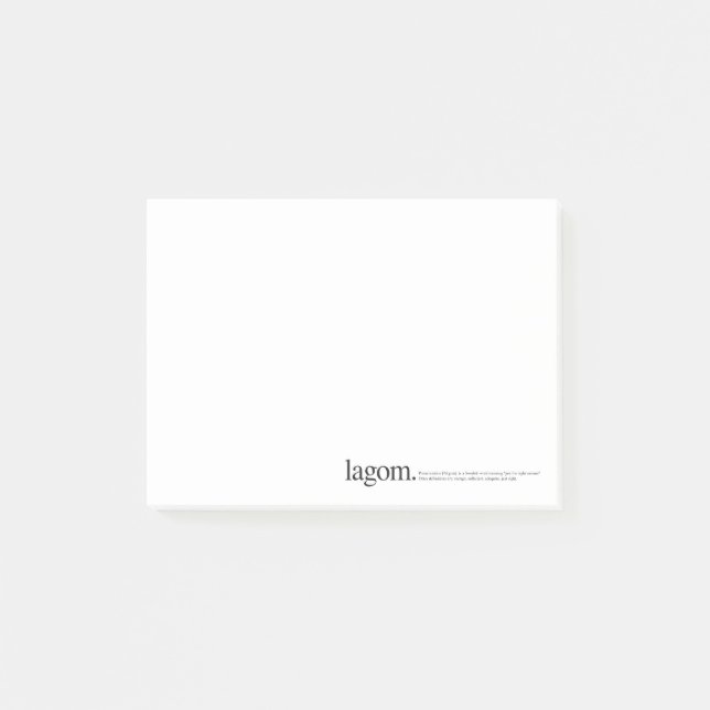 Lagom Wiki Post-it Notes (Devant)