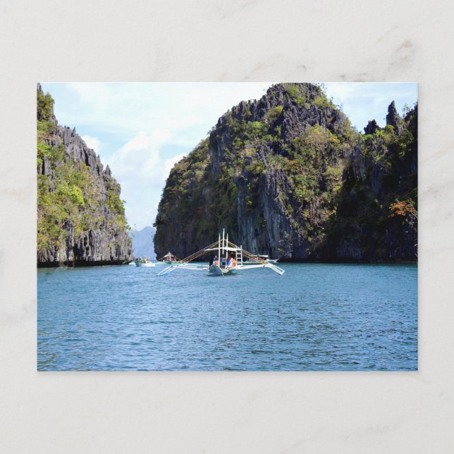 Lagon sur la carte postale El Nido Palawan (Devant)