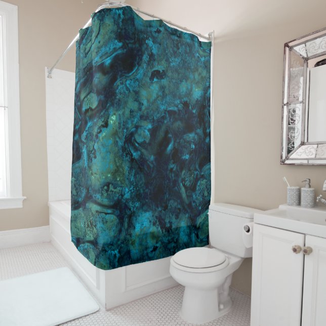 Lagoon Stone Abstrakt Duschvorhang (Beispiel)