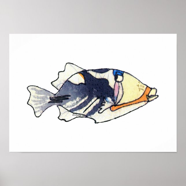Lagoon Triggerfish Wall Art Poster (Vorne)