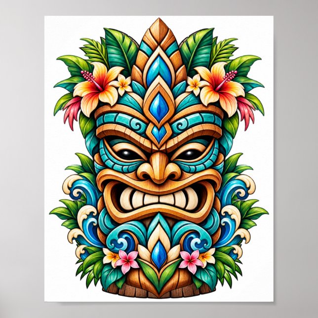 Lagoon Vine Tiki Poster (Vorne)