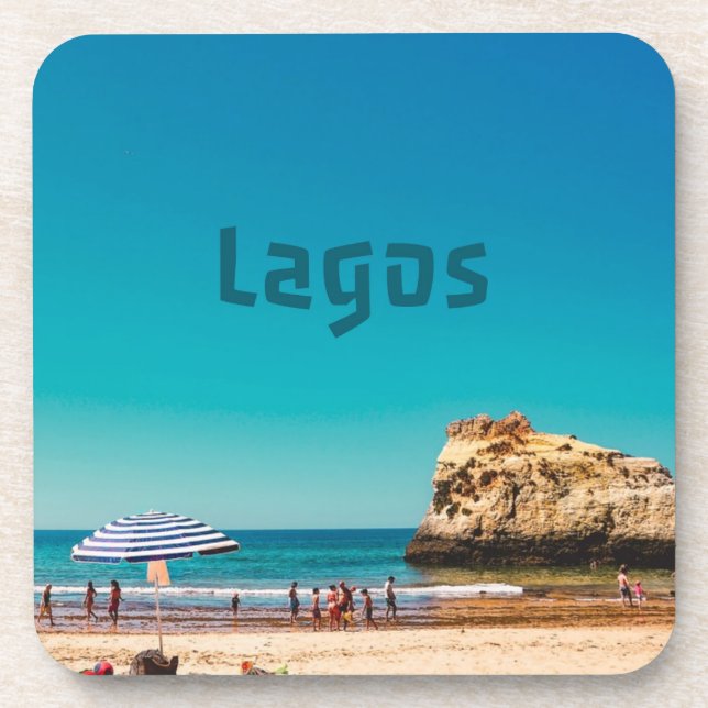 Lagos Beach Getränkeuntersetzer (Vorderseite)