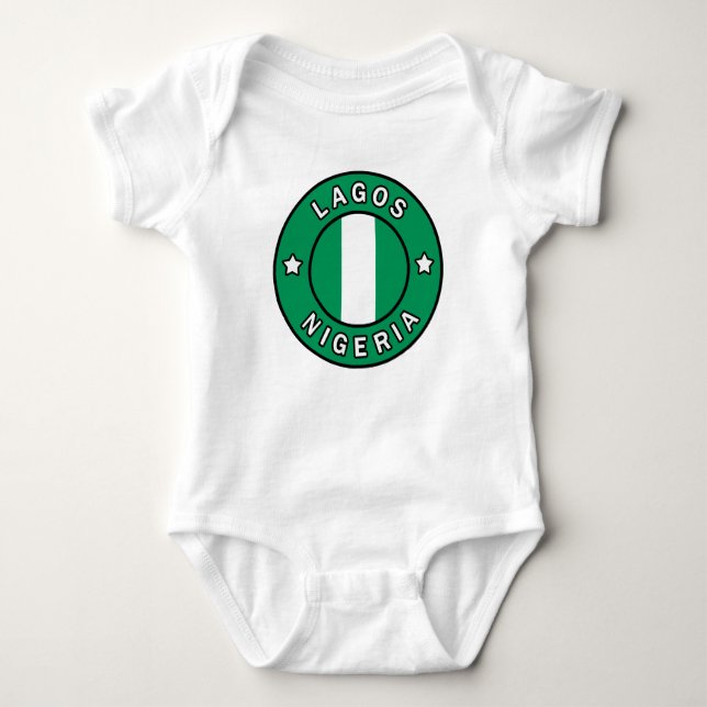 Lagos Nigeria Baby Strampler (Vorderseite)