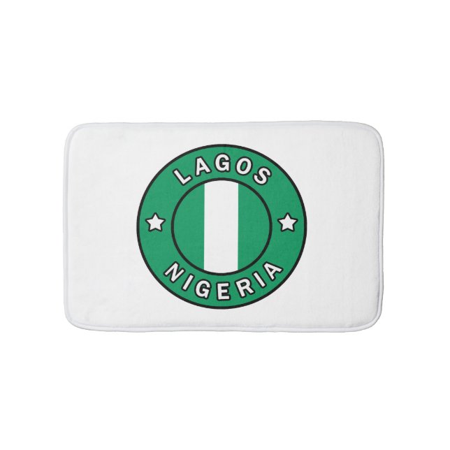 Lagos Nigeria Badematte (Vorderseite)