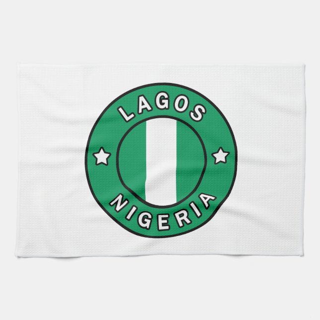 Lagos Nigeria Geschirrtuch (Horizontal)